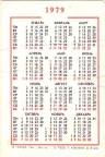Карманный календарь 1979 года | Pocket calendar of USSR | Taschenkalender