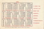 Calendar 1971