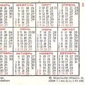 Карманный календарик СССР 1980 года | Pocket calendar of USSR
