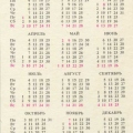 USSR-gosstrah1988-pocket-calendar - little-girl