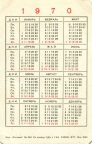 Карманный календарик СССР 1970 года | Pocket calendar of USSR | Taschenkalender