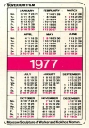Карманный календарь 1977 года | Pocket calendar of USSR | Taschenkalender