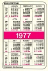 Карманный календарь 1977 года | Pocket calendar of USSR