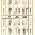 Календарик Аэрофлот к Вашим услугам 1975 год 