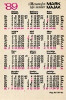 Советский карманный календарь 1989 года | Soviet pocket calendar