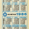 Карманный календарь 1986 года - Taschenkalender