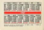 Советский карманный календарь 1987 года 